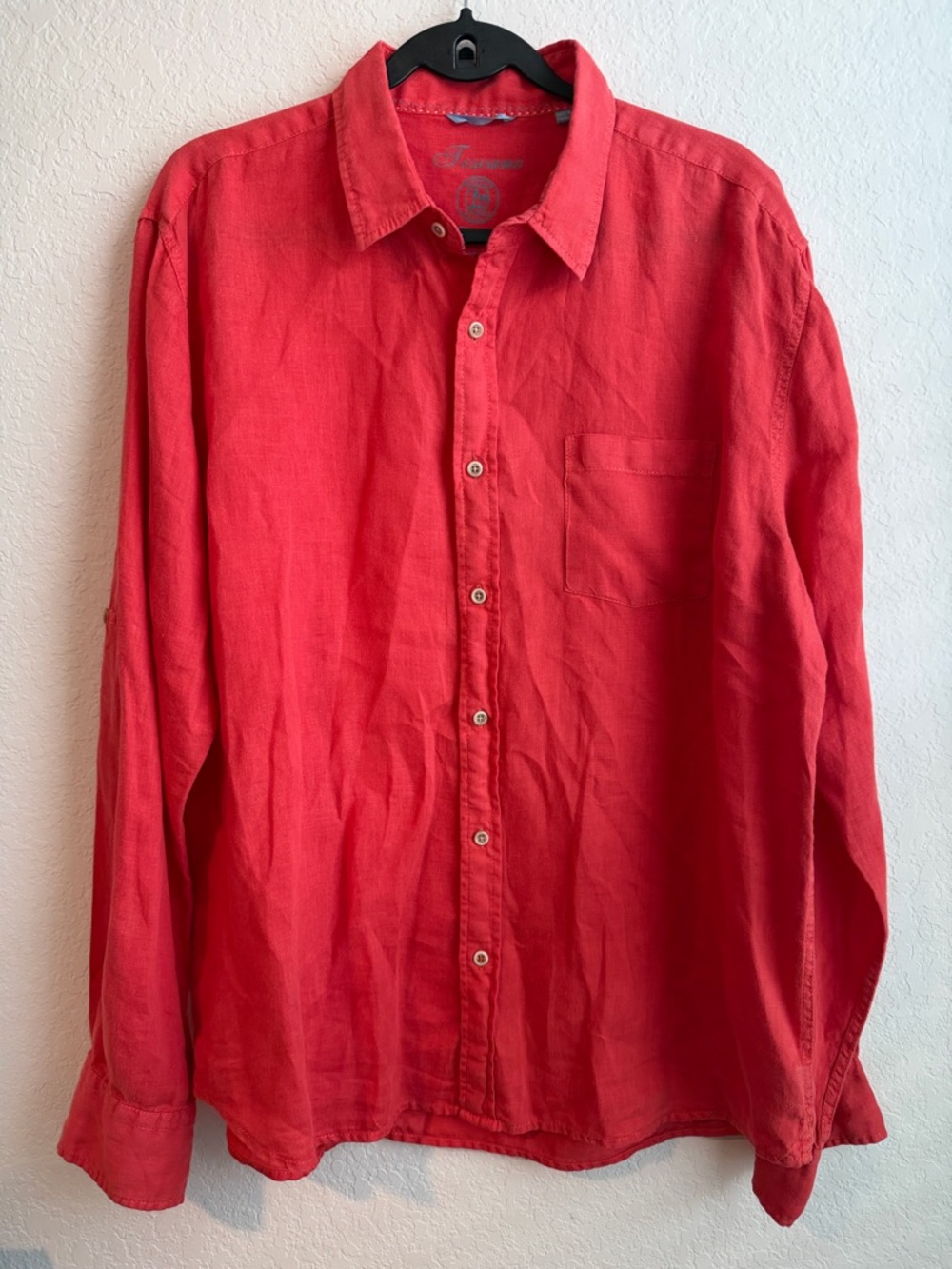 Men's Linen Button-Down Shirt